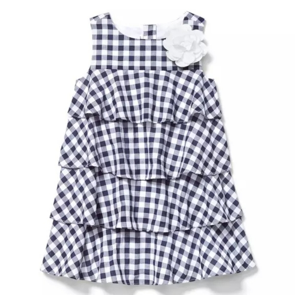 Janie and Jack Other - Janie & Jack Gingham Tiered Ruffle Dress Size 3
